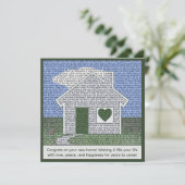 新しい感動的ホームのタイポグラフィとおめでとう (スタンド正面)