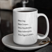 新しい感動的曜日の単語を高めやる気を起こさせるる コーヒーマグカップ