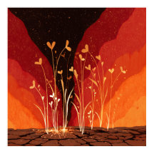 新しい成長 – Solarpunkポスター