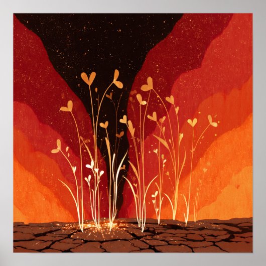 新しい成長 – Solarpunkポスター ポスター (正面)