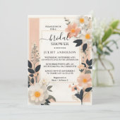 新しい我々はアクリル系アジアの厚い韓国ブライダルシャワー 招待状 (スタンド正面)