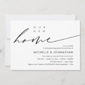 新しい我が家のお披露目パーティーです! 招待状 (正面)