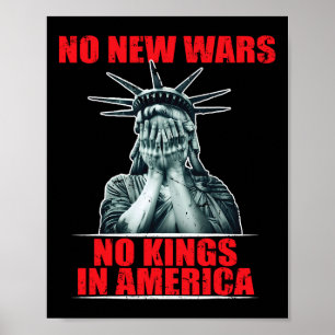 新しい戦争はしない アメリカに王はいらない 反戦活動家 ポスター