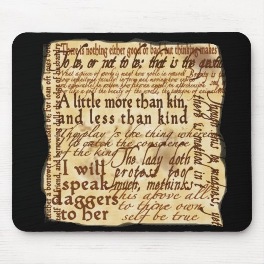 新しい戯曲-ハムレットのマウスパッド マウスパッド (正面)