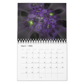 新しい抽象芸術フラクタル カレンダー (3月 2026)