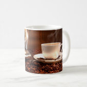 新しい挽いたコーヒー コーヒーマグカップ (正面右)