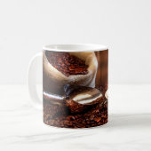 新しい挽いたコーヒー コーヒーマグカップ (正面左)