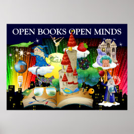 新しい改善された先生読- Literacy Poster ポスター