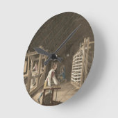 新しい改良された歪む製造所と歪む巻くこと ラウンド壁時計 (傾斜)