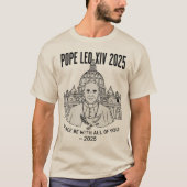  新しい教皇デザインTシャツ、ソフトコットングラフィックTシャツ  Tシャツ (正面)