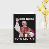 新しい教皇レオ14カトリックのギフトマーチお土産ca カード (黄色い花)