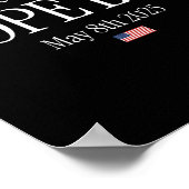 新しい教皇2025 God Bless Pope Leo May 8th 2025新 ポスター (角)