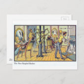 新しい斜め理容師 ポストカード (正面/裏面)