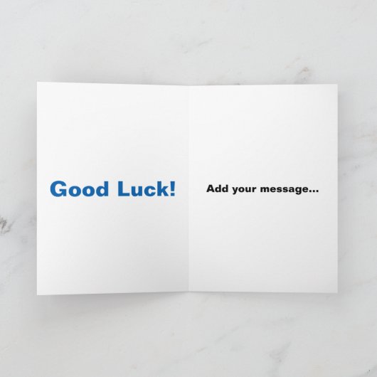 新しい新しい仕事ができておめでとう カード (内部)