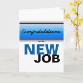 新しい新しい仕事ができておめでとう カード (黄色い花)