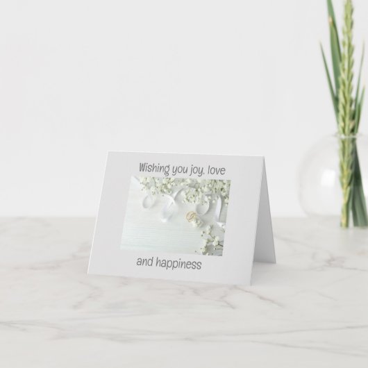 新しい新婚の人々を願う カード (正面)