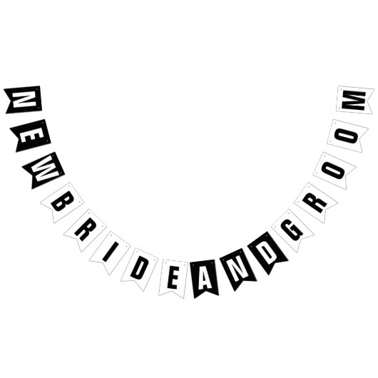 新しい新郎新婦の結婚式の装飾 バンティングフラッグ (全)