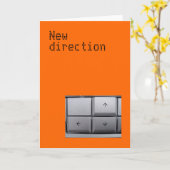 新しい方向カード カード (黄色い花)