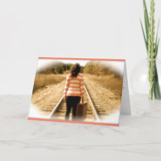 新しい旅に幸運を祈る カード