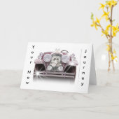 新しい旅のカ結婚ード カード (黄色い花)