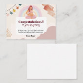 新しい旅妊娠カード ノートカード (正面/裏面)