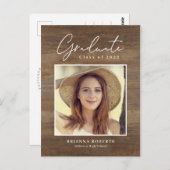 新しい旅素朴の卒業発表ポストカー ポストカード (正面/裏面)