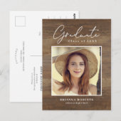 新しい旅素朴の卒業発表ポストカー ポストカード (正面/裏面)