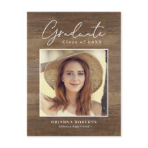 新しい旅素朴の卒業発表ポストカー