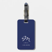 新しい旅行の冒険パーソナライズされた ラゲッジタグ (裏面縦)