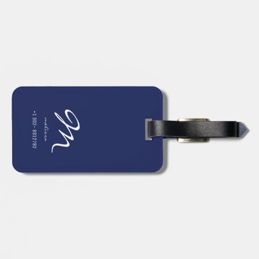 新しい旅行の冒険パーソナライズされた ラゲッジタグ (裏面横)