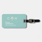 新しい旅行アドベンチャー ラゲッジタグ (正面横)