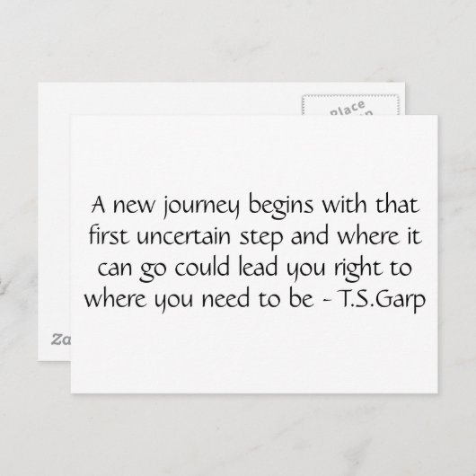 新しい旅 ポストカード (正面/裏面)