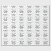 新しい日が続く感動的 ラッピングペーパー (フラット)