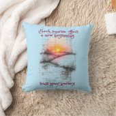 新しい日の出 クッション (ブランケット)