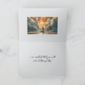 新しい日の勇気付けられる サンキューカード (内部)