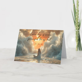 新しい日の勇気付けられる サンキューカード