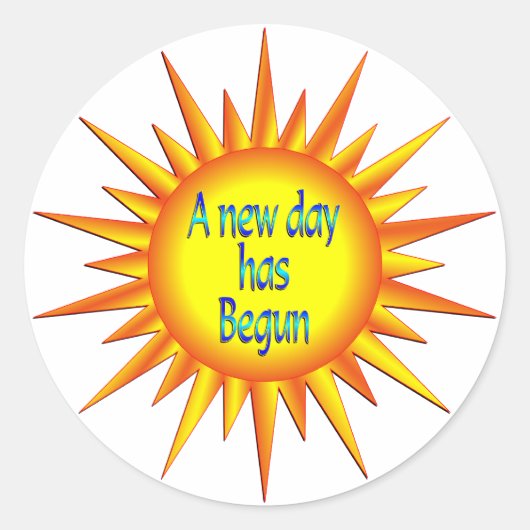 新しい日の希望 ラウンドシール (正面)