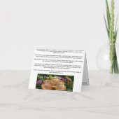 新しい日はワスレグサ「ザビーンBaur」W Notecardの庭いじりをします カード (裏面)