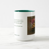 新しい日はAntiquedスタイルマグの蝶庭いじりをします マグカップ (中央)