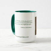 新しい日はAntiquedスタイルマグの蝶庭いじりをします マグカップ (正面左)