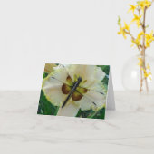 新しい日はNotecardトンボ及びワスレグサ庭いじりをします カード (黄色い花)