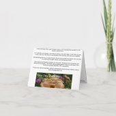 新しい日はNotecard-のクロミキイチゴA庭いじりをします カード (裏面)