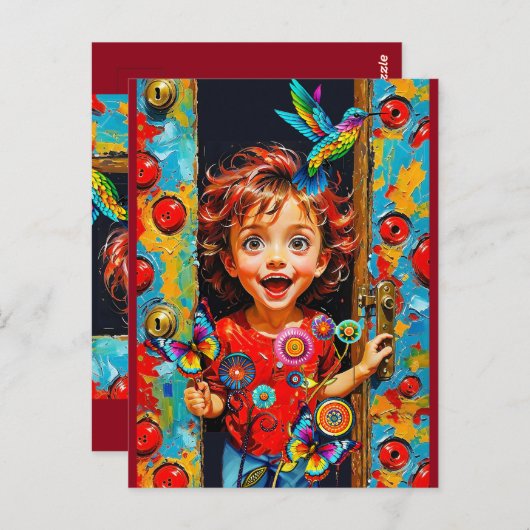 新しい日を迎えたくてたまらない ポストカード (正面/裏面)