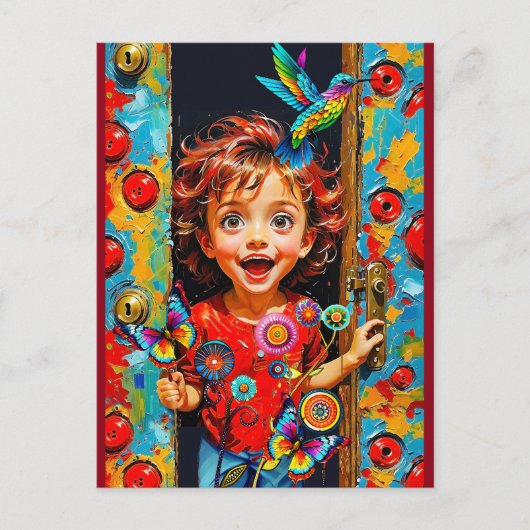 新しい日を迎えたくてたまらない ポストカード (正面)