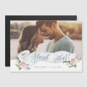 新しい日付のトイレの紙転がフローラ写真を流す (正面/裏面)