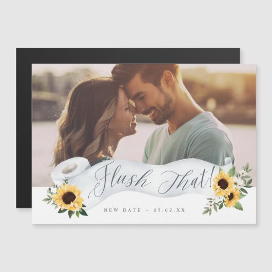 新しい日付のトイレの紙転がフローラ写真を流す (正面/裏面)