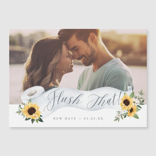 新しい日付のトイレの紙転がフローラ写真を流す (正面)