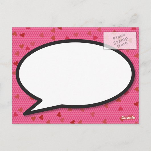 新しい日付の変更ピンク色のモダンおもしろい ポストカード (裏面)