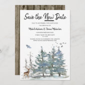 新しい日付の森の木立を保存する セーブザデート (正面/裏面)