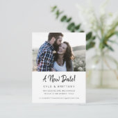 新しい日付スクモダンリの結婚延期 ポストカード (スタンド正面)